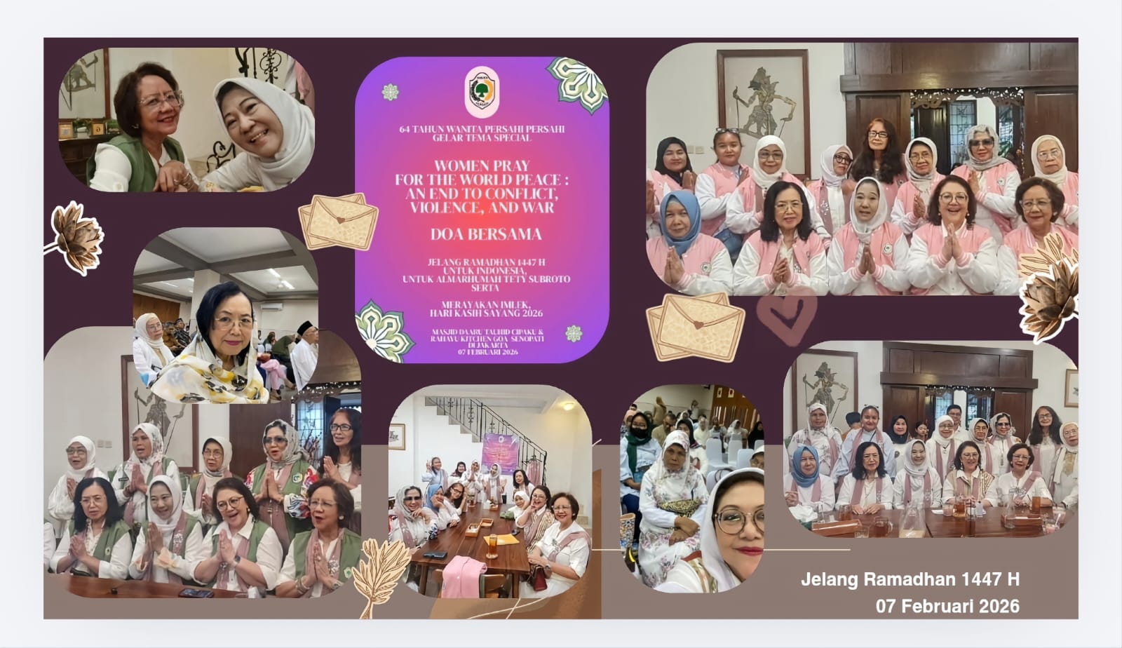 64 Tahun Wanita Persahi: Suarakan Perdamaian Dunia dan Kenang Jasa Hj. Tetty Herawati