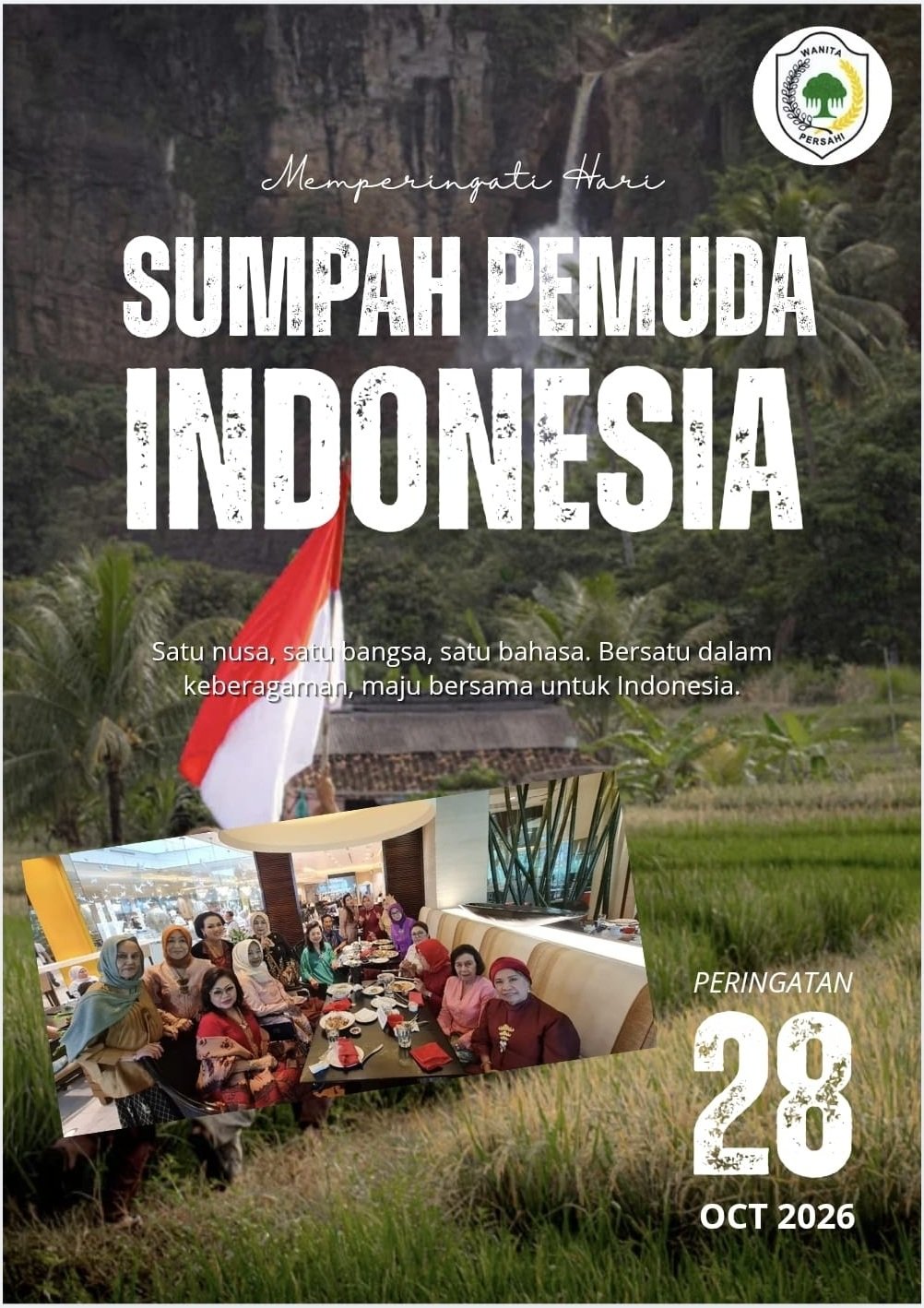 Flyer Peringatan Sumpah Pemuda Wanita PERSAHI 2026