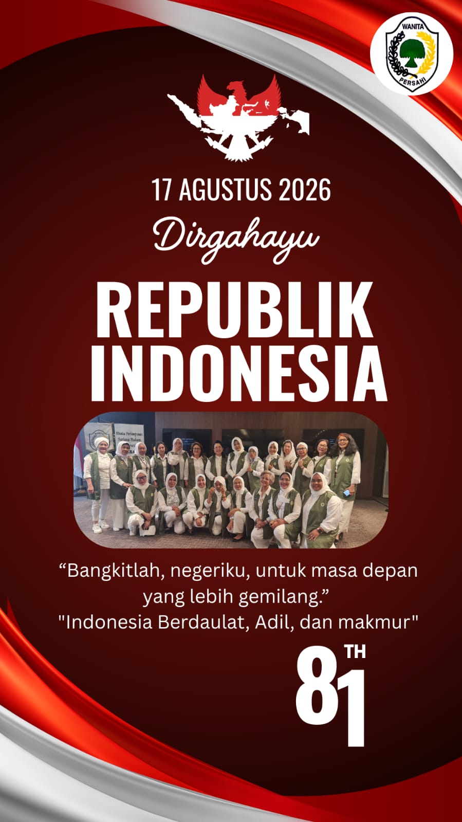 HUT RI ke-81: Merdeka untuk Indonesia
